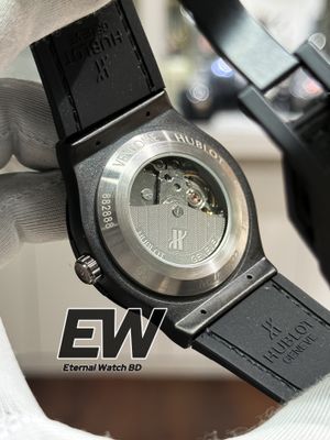 HUBLOT AUTOMOTIC VELVET BELT FULL BLACK_img_2