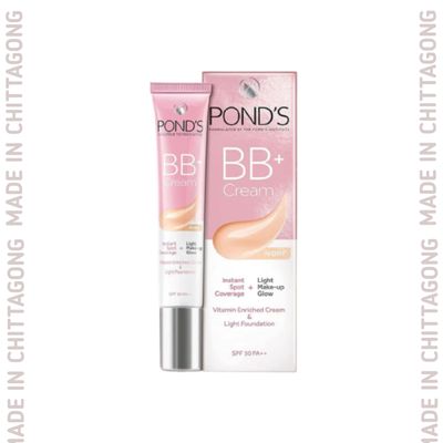 Ponds BB+ Cream Instant Spot Coverage + Light Make-up Glow IvorySize: 18gm_img_1