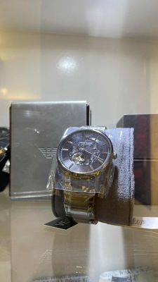 EMPORIO ARMANI Renato Automatic Blue Dial Men's Watch AR60056 (Gunmetal)_img_0