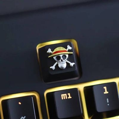 One Piece - Straw Hat Pirate - Zinc-plated Aluminum Artisan R4 Keycaps_img_0