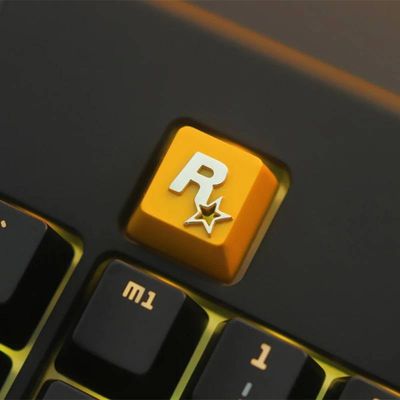Rockstar - Zinc-plated Aluminum Artisan R4 Keycaps_img_0