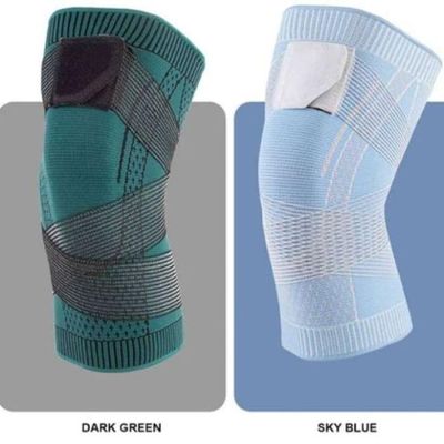 Knee Compression Sleeve With Patella Stabilizer Straps (1 pair)_img_0