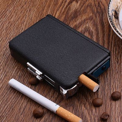 Box Lighter Holder Case Portable Smoking Gadgets-Cigarette Lighter & Parts-gold palace_img_1