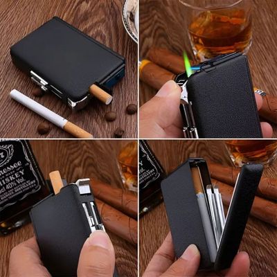 Box Lighter Holder Case Portable Smoking Gadgets-Cigarette Lighter & Parts-gold palace_img_3