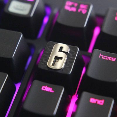 Rainbow Six Siege - Zinc-plated Aluminum Artisan R4 Keycaps_img_2