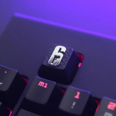 Rainbow Six Siege - Zinc-plated Aluminum Artisan R4 Keycaps_img_3