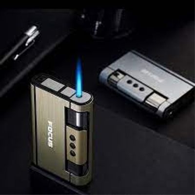 Box Lighter Holder Case[ focus] Portable Smoking Gadgets-Cigarette Lighter & Parts-gold palace_img_2