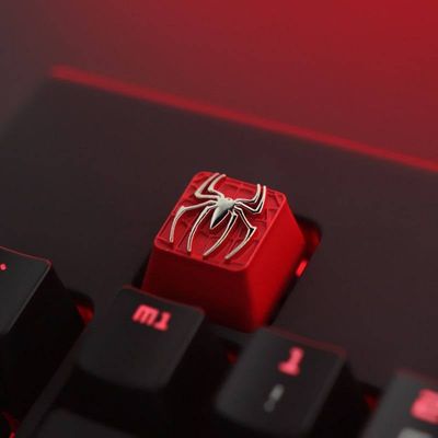 Spiderman - Zinc-plated Aluminum Artisan R4 Keycaps_img_0