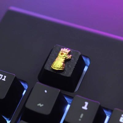 Infinity Gauntlet - Zinc-plated Aluminum Artisan R4 Keycaps_img_0