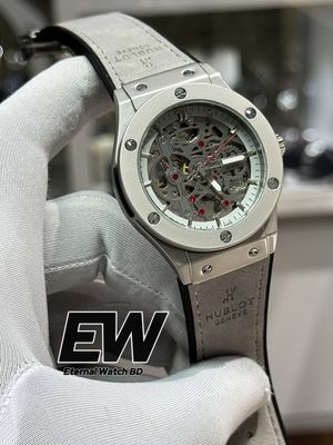 HUBLOT AUTOMOTIC GREY VELVET BELT RED STONE_img_0