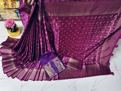 Premium Bodhuya Japani Silk Saree & Panjabi Set_img_12