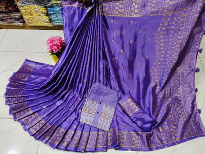 Premium Bodhuya Japani Silk Saree & Panjabi Set_img_14