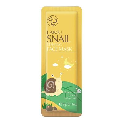 LAIKOU 3g Snail Sleeping Facial Mask – Moisturizing & Brightening Collagen Face Mask_img_1