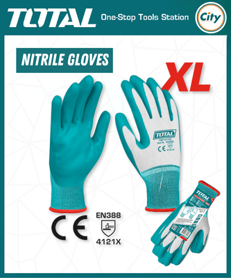 ২ জোড়া নাইলন গ্লাভস XL সাইজ Total Tools TSP12102_img_0