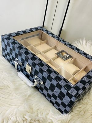 LUXURY BLUE CHEESE DESIGN || 12 SLOT WATCH BOX_img_2