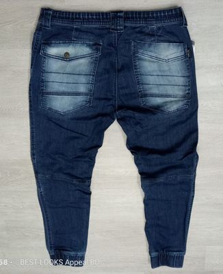 Mens Original Authentic Denim Cargo cuffed joggers._img_1