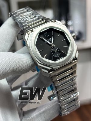 BVLGARI CHAIN 60SEC BLACK DIAL MATTE BODY_img_3