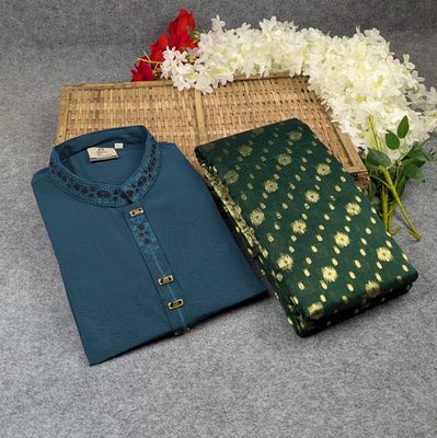 Premium Couple Set ( Panjabi + Jamdani Saree ) ✨_img_0