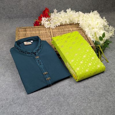 Premium Couple Set ( Panjabi + Jamdani Saree ) ✨_img_1