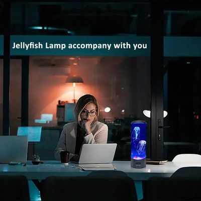 Jellyfish Lava Lamp,7 Dynamic Color Changing Settings, Soft Night Light, Realistic Jellyfish Design for a Relaxing Ambiance_img_3