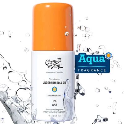 Chemist At Play UnderArm 5% AHA Roll On - Aqua Fragrance (40ml)_img_1