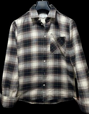Rich As Usual Flannel Shirt - Brown & Cream Plaid