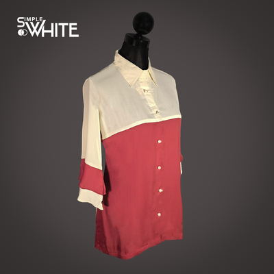 Two-Tone Harmony Tops/Shirt_img_3