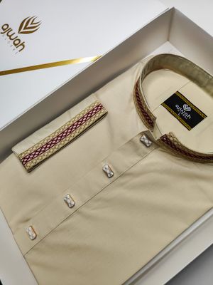 Ivory Grace Embroidered Panjabi_img_1