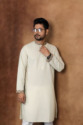 Golden Elegance Embroidered Panjabi_img_2
