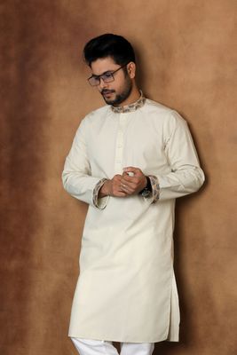 Golden Elegance Embroidered Panjabi_img_4