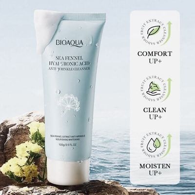 BIOAQUA Sea Fennel Hyaluronic Acid Anti-Wrinkle Cleansing Facial Cleanser –_img_3