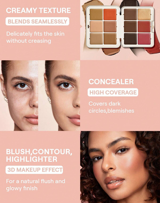 Sheglam All About That Face Multifunctional Face Palette-Mocha Sculpt_img_2
