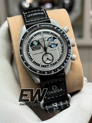 OMEGA X SWATCH BELT MISSON TO MOON GREY/BLACK_img_0