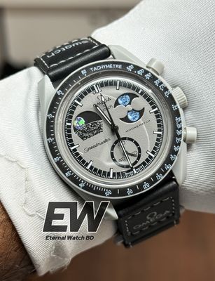 OMEGA X SWATCH BELT MISSON TO MOON GREY/BLACK_img_1