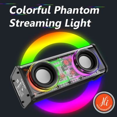 Transparent RGB Light Bluetooth 5.0 Portable Wireless Speaker_img_2