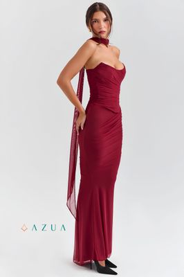 Hallie Corset Mesh Halter Top_img_4