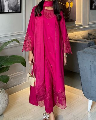 Hot pink Stitch Dress ♥️_img_2