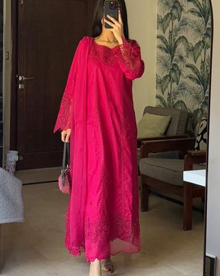 Hot pink Stitch Dress ♥️_img_3