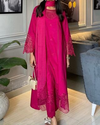 Hot pink Stitch Dress ♥️_img_7