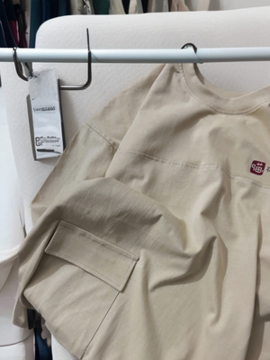 beige pocket dropshoulder tshirt_img_2
