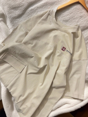 beige pocket dropshoulder tshirt_img_4
