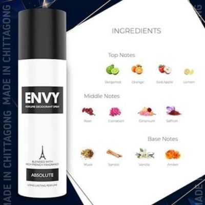 ENVY Absolute Deodorant Body Spray - 120ML | Long Lasting Deo for Men_img_3