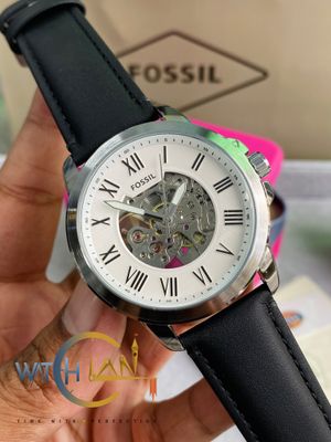 Fossil Grant Automatic Black Leather Men’s Watch_img_1