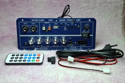 D200 50W+50W Mini Digital Power Mixer Heavy Amplifier_img_6