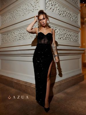 Luxury Mesh Sequin Party Dress_img_4