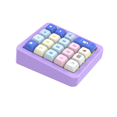 K812 19 Key Hot swappable Gasket Mount Aluminium Wired Macro RGB Keyboard_img_2