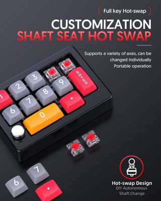 K808 12 Key Hot swappable Wired Macro RGB Keyboard_img_3