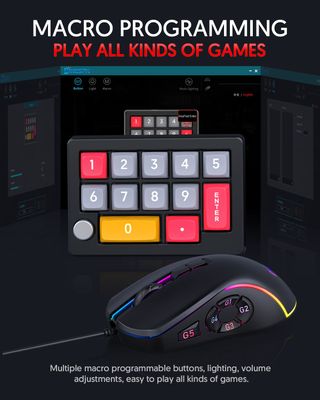 K808 12 Key Hot swappable Wired Macro RGB Keyboard_img_5