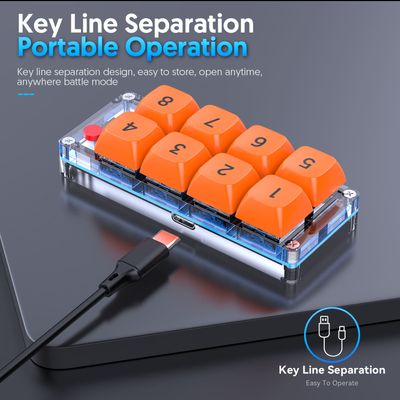 K806 Hot Swappable 8Key RGB Wired Macro Keypad_img_3