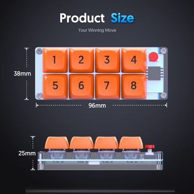 K806 Hot Swappable 8Key RGB Wired Macro Keypad_img_5